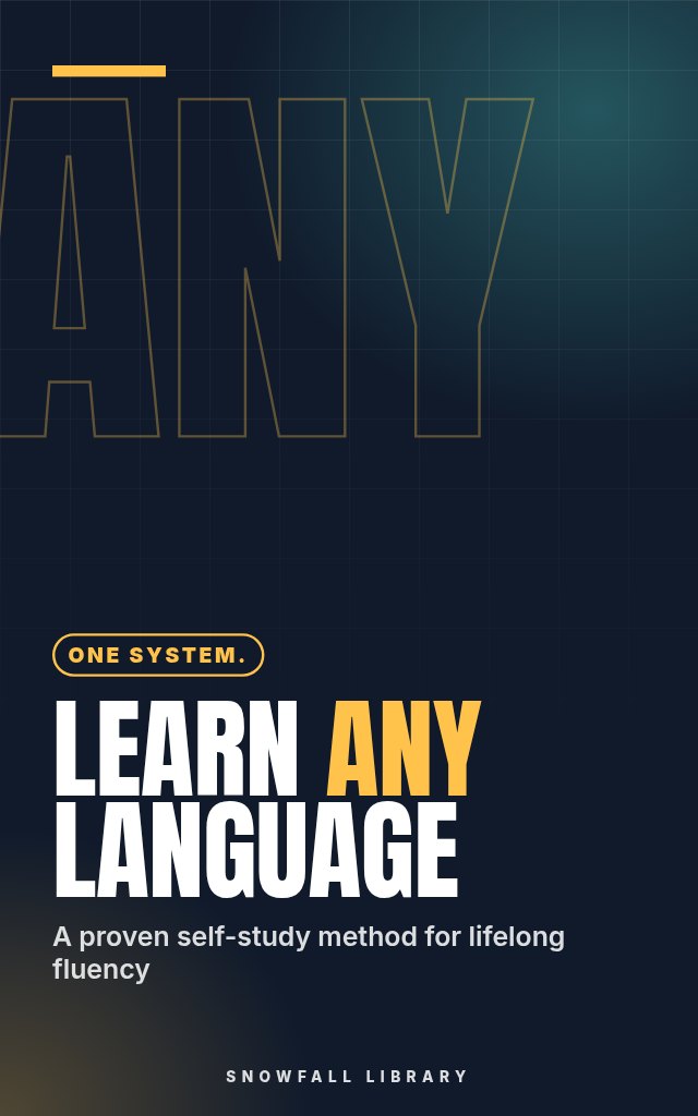 Learn Any Language: Build a Self-Study System You'll Actually Keep Using cover
