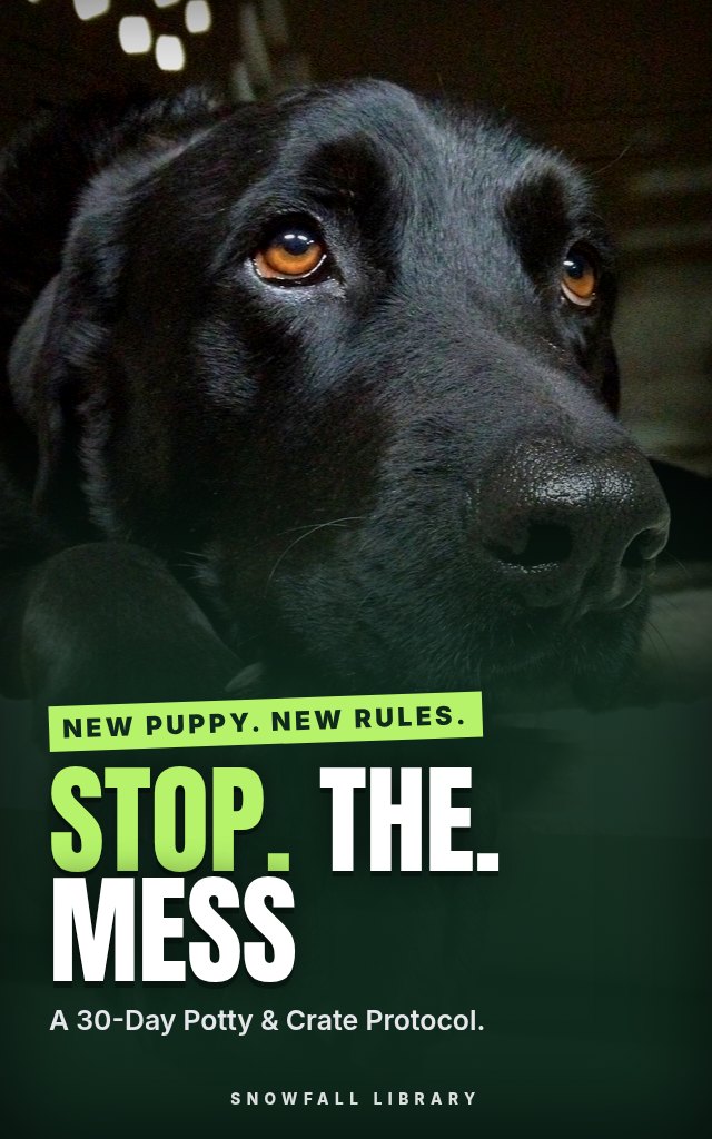 Stop the Mess: A 30-Day Potty and Crate Training Schedule for Puppies cover