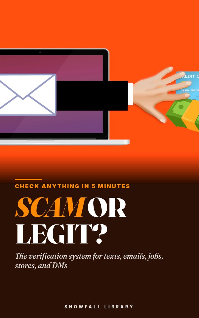 Scam or Legit?: Check Texts, Emails, Jobs and Stores Before You Pay cover