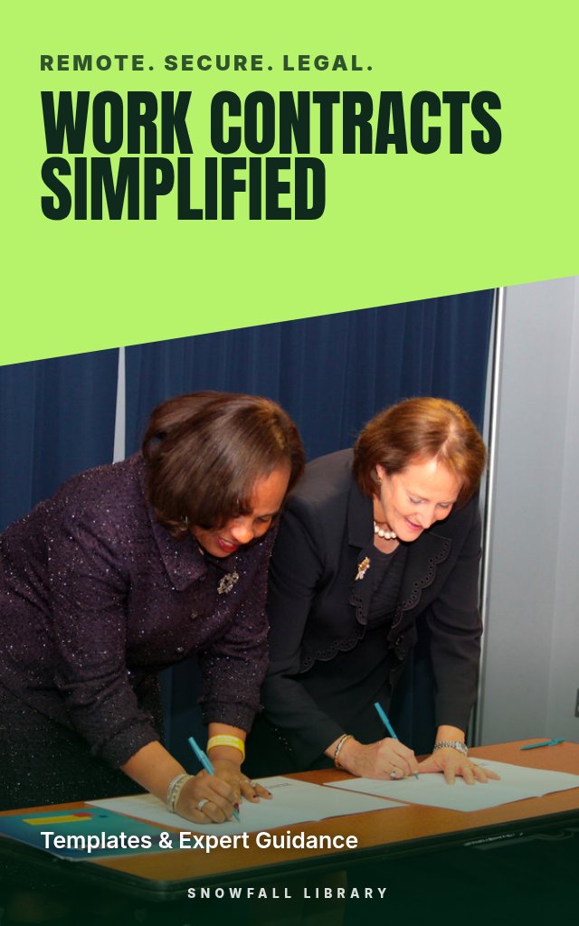 Work Contracts Simplified: Remote Agreements for Freelancers, Employees and Employers cover